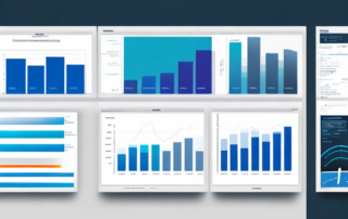 Dynamisches digitales Dashboard mit Diagrammen und Grafiken zu Analysen und KPI zur Zielgruppenreichweite durch Performance Marketing.